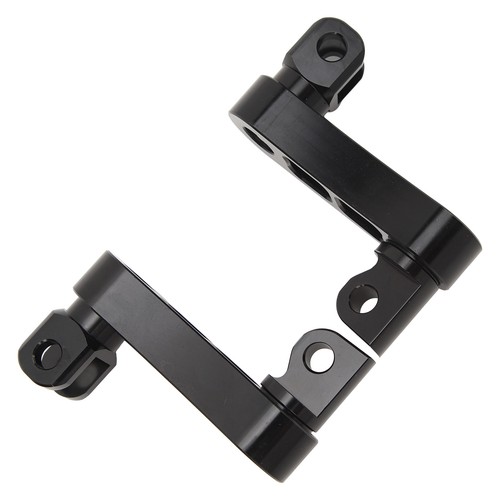 (Black) 360° Adjustable Foot Pegs Bracket Motorcycle Highway Foot Peg - Picture 5 of 22