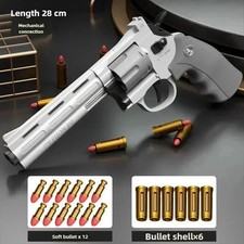 ZP5 Revolver Soft Bullet Toy Gun 357 Simulation Pistol With Ejection Action