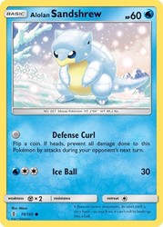 Alolan Sandshrew 19/145 Reverse Holo - Sun & Moon Guardians Rising