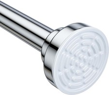 Non-Slip Tension Curtain Rod - 32-80 Inch Silver Stainless Steel for Any Room