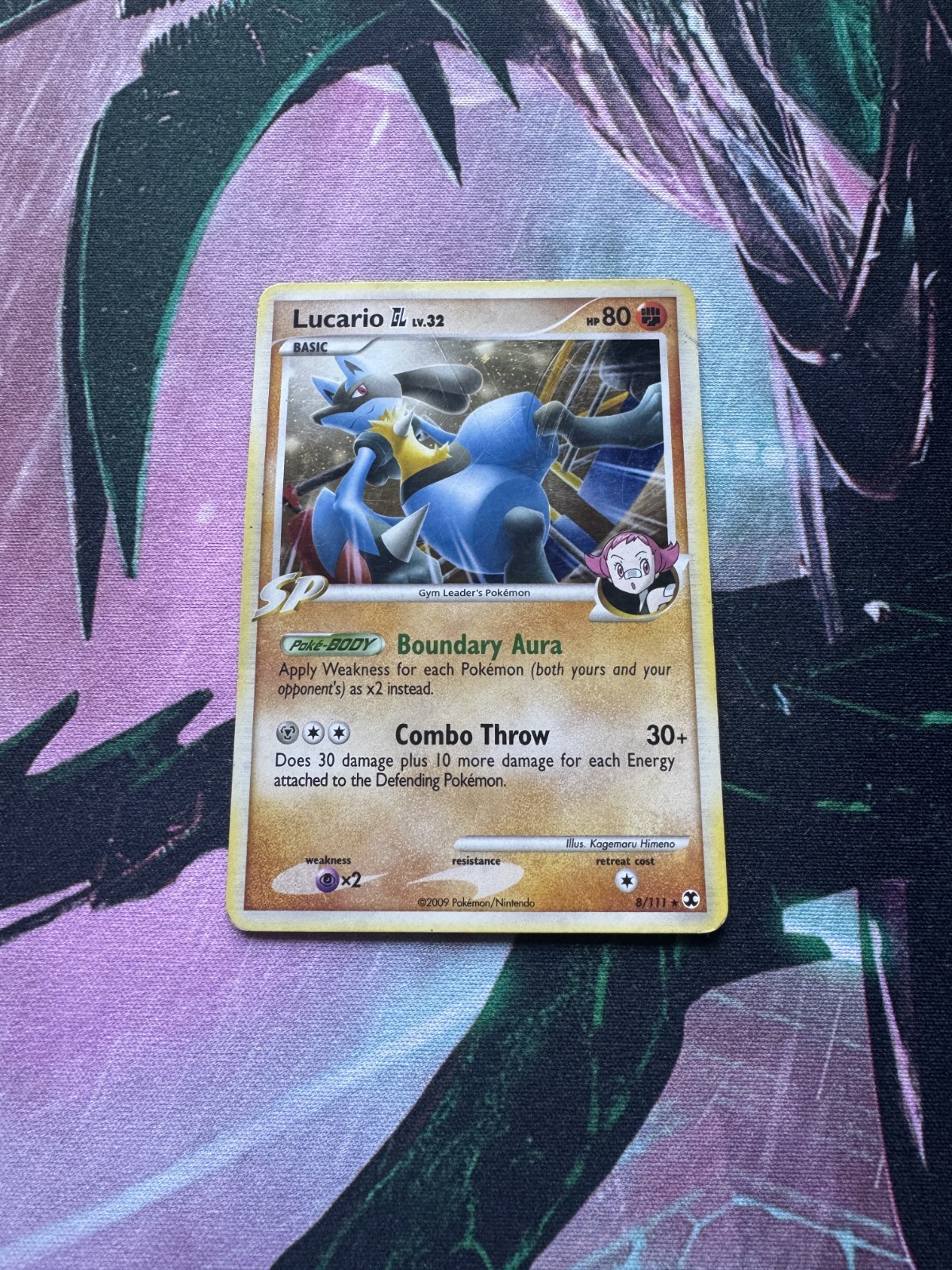 Lucario GL 8/111 Holo MP Pokemon Rising Rivals