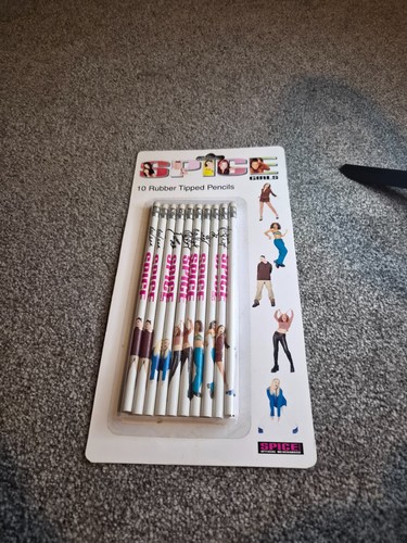 Spice Girls 10 Pencils 1997 Official Vintage Sealed Pack Girl Power PMS prezzo ebay