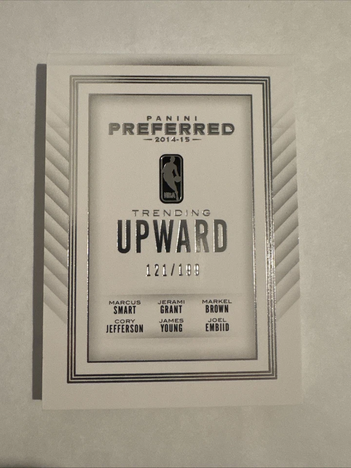 2014-15 Panini Preferred Trending Upward Booklet 121/199 #3 Smart/Grant/Embiid - Image 3 of 4