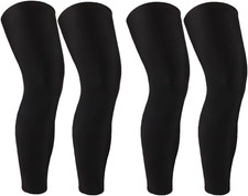 2 Pairs Full Leg Compression Sleeve, Calf Compression Sleeve Women Men