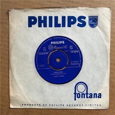 MARTY WILDE LITTLE GIRL 7'' 1960 with your seventeenth spring - nice copy  UK