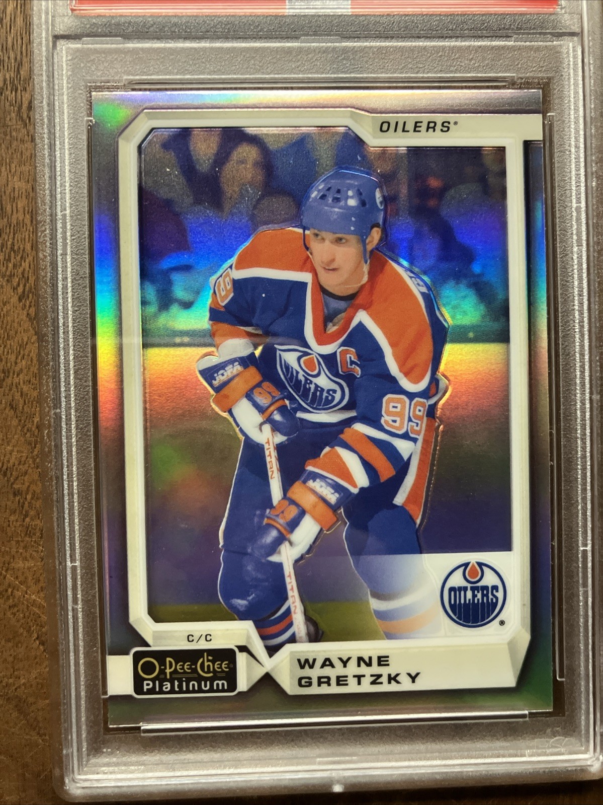 2018-19 O-Pee-Chee Platinum WAYNE GRETZKY 💎PSA 10💎 RARE Rainbow REFRACTOR #150 view 3