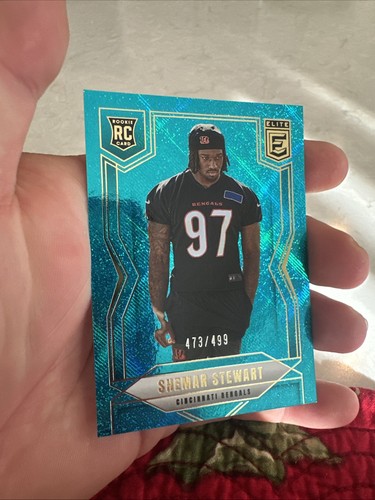2025 Panini Donruss Elite Teal Matrix /499 RC Shemar Stewart Bengals - Bild 2 von 5