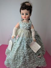 17 Vintage Madame Alexander 1964 Elise Doll Blue Lace Ball Gown Brunette #S