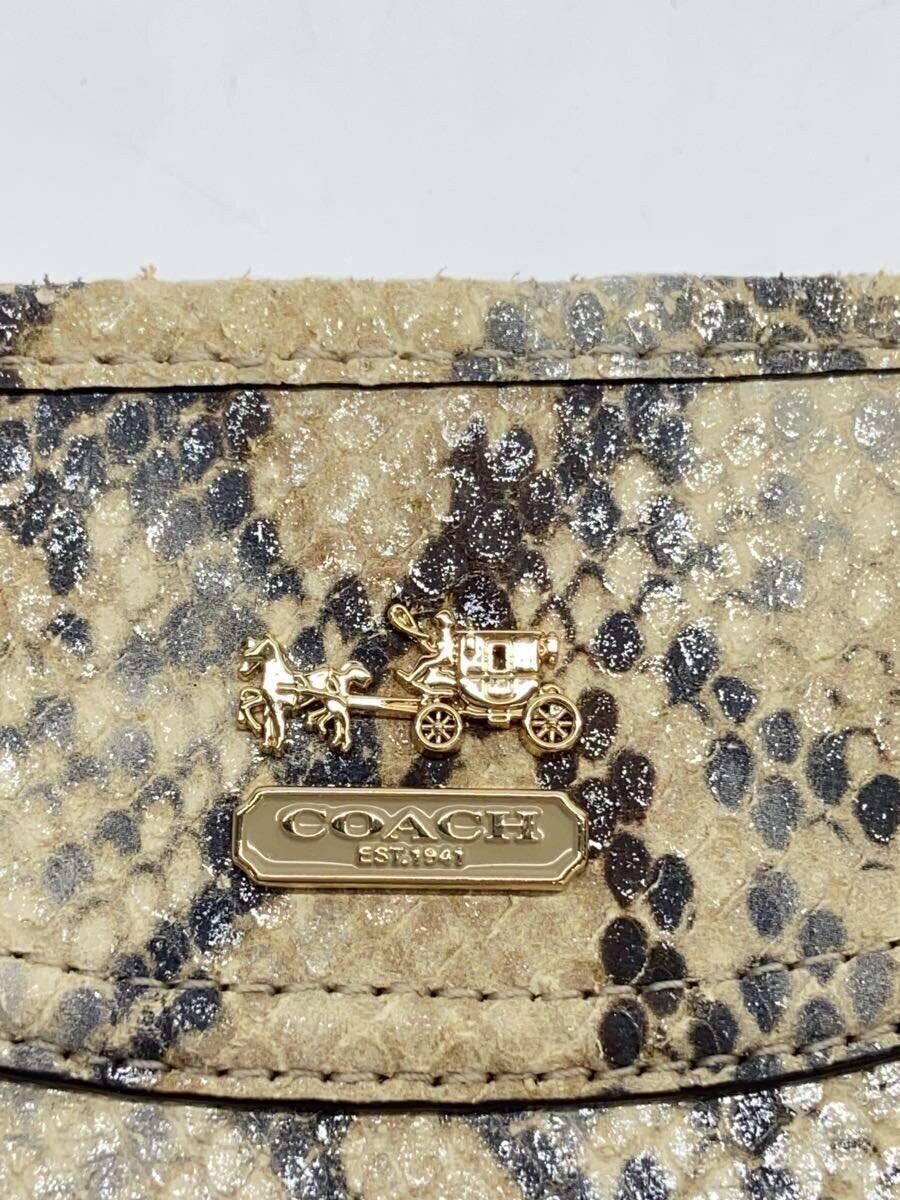 COACH Pouch One Handle Mini Bag Python Pattern CR… - image 5