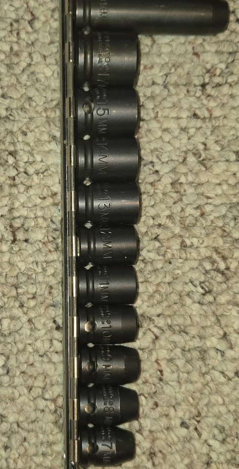 ~Proto 3/8 Drive ~17Pc. ~Metric Standerd&Deep Socket Set - 6 Point - Image 2 of 4