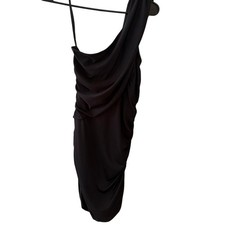 Guess Black Dress Women's Size Small One Shoulder Ruched Bodycon Going Out Dress