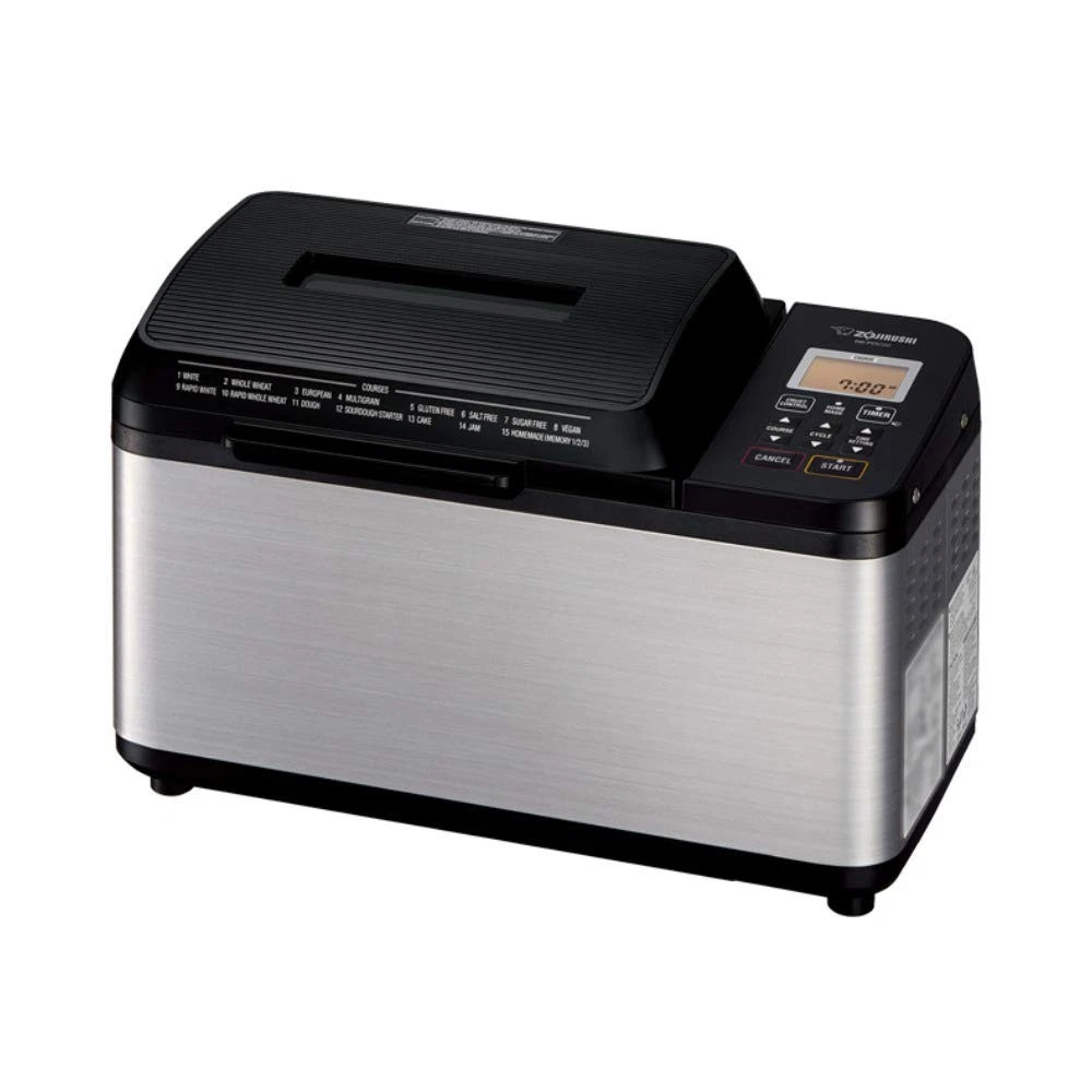 Zojirushi BB-PDC20BA Home Bakery 2 lb. loaf of bread, Stainless Steel / Black