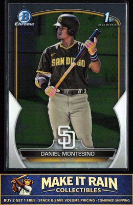 Daniel Montesino 1st 2023 Bowman Chrome Prospects #BCP-114 San Diego Padres