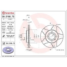 2x Brembo Scheibenbremse vorne 26126893 für VW Seat