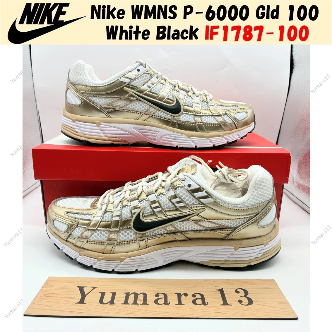 ⚠️ nanana ⚠️NIKE W P-6000 GLD 26cm Nike P-6000 Metallic Gold W for sale | eBay