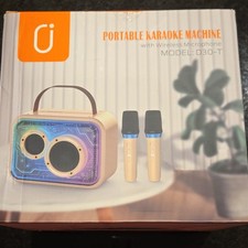 Portable Karaoke System with Wireless Microphone Speaker Model D30-T