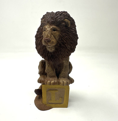 Tim Wolfe ALPHABET BLOCK L Lion Figurine Animal Cairn Studios #9094 Ed#41-1995