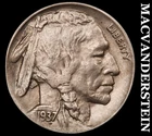 1937-D Buffalo Nickel- Scarce High Grade Luster No Reserve #J195