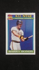 1991 Topps baseball card  # 401 Barry Bonds  ( VG to EX )