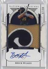 2024 National Treasures Prospect Material Signatures 57/99 Brock Wilken Auto v9t