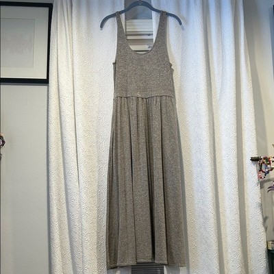 Aritzia Wilfred Free Assonance Heather Gray Midi Dress Medium | eBay