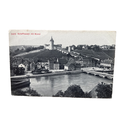 Postkarte AK Schaffhausen Schweiz Munot Stadtansicht Ungelaufen Ansichtskarte