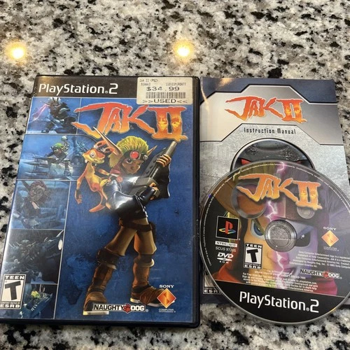 Jak II 2 PS2 (Sony PlayStation 2, 2003) Black Label Complete With Manual CIB