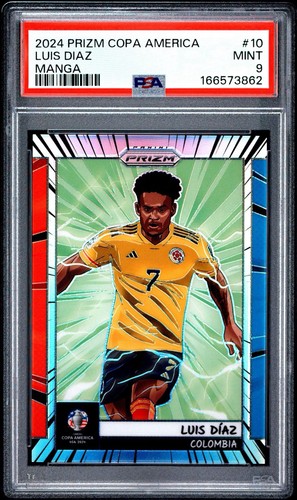 Luis Diaz #10 2024 Panini Prizm Copa America Manga card