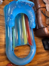 Image of Inflatable Pocket Lounger Lilo Fashion Designer Float Swimming Pool Air Bed Mat