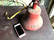 Iron United States Navy Ship's Bell- Let FREEDOM Ring in the  U.S.N.