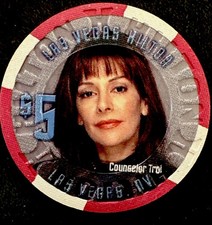 2005 Las Vegas Hilton $5 Star Trek &ldquo;Councelor Troi&rdquo; Casino Chip-Uncirculated