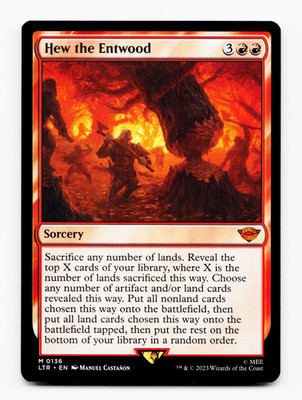 Hew the Entwood [The Lord of the Rings: Tales of Middle-Earth] MTG Magic  