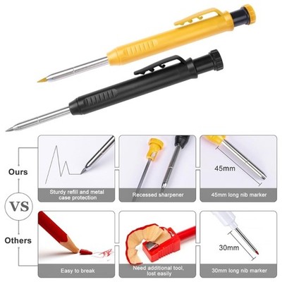 Woodworker Automatic Marking Pencil with Long Tip Design For Accurate Marking