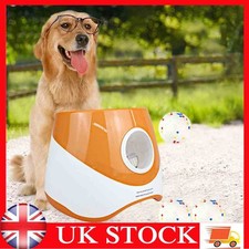 Auto Dog Ball Launcher Thrower Automatic Tennis Fetch Throwing Machine & 3 Balls