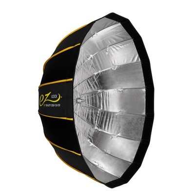 Glow EZ Lock 34'' Collapsible Silver Beauty Dish Softbox w/Bowens Mount Speedring