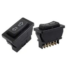 2Pcs 5-Pin Power Window Switch with Blue Light, 12V 20A Doub Color: Blue light
