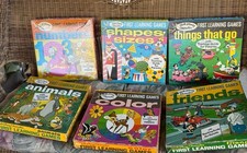 RARE 1969 Walt Disney  Characters COMPLETE 6 GAME SET First Learning Game W Box