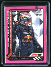 2025 Topps Chrome F1 Max Verstappen Japan GP Winner Pink Refractor 144/250 #96