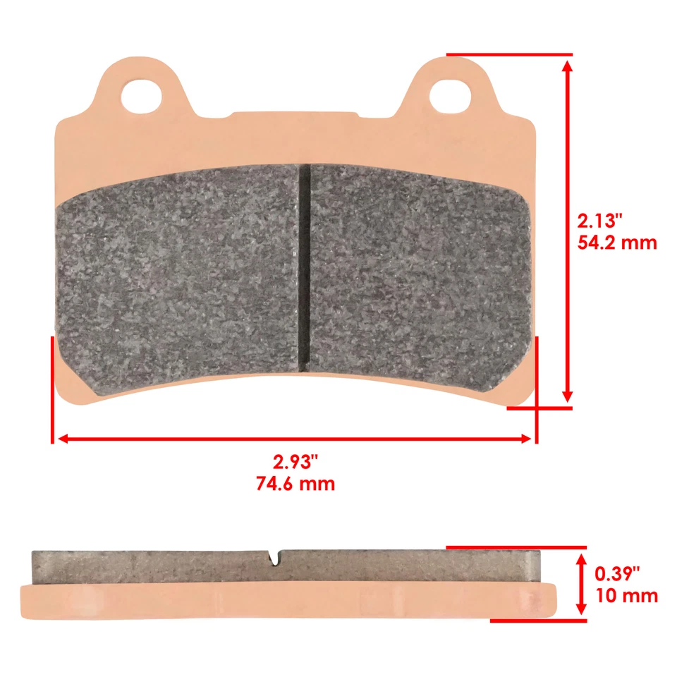 Front Rear Brake Pads for Yamaha XV1600 Road Star MM Limited 2000 2003 Sintered - Image 3 of 4