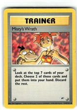 Misty's Wrath 114/132 Uncommon Gym Heroes Pokemon Unlimited Heavily Played