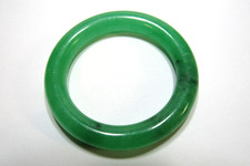 39.4mm NATURAL Green Jade Infant Newborn BABY Bangle Bracelet 1-8.75/16" B153