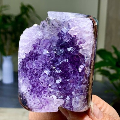 307G Natural Amethyst geode quartz cluster crystal mineral specimen Healing
