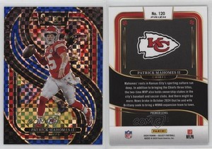 2024 Panini Select Premier Level Blue Prizm /175 Patrick Mahomes II #120