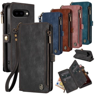 Handy Hülle für Google Pixel 10 9 8 7 Pro XL 9a 8a 7a RFID Geldbörse Case + Glas
