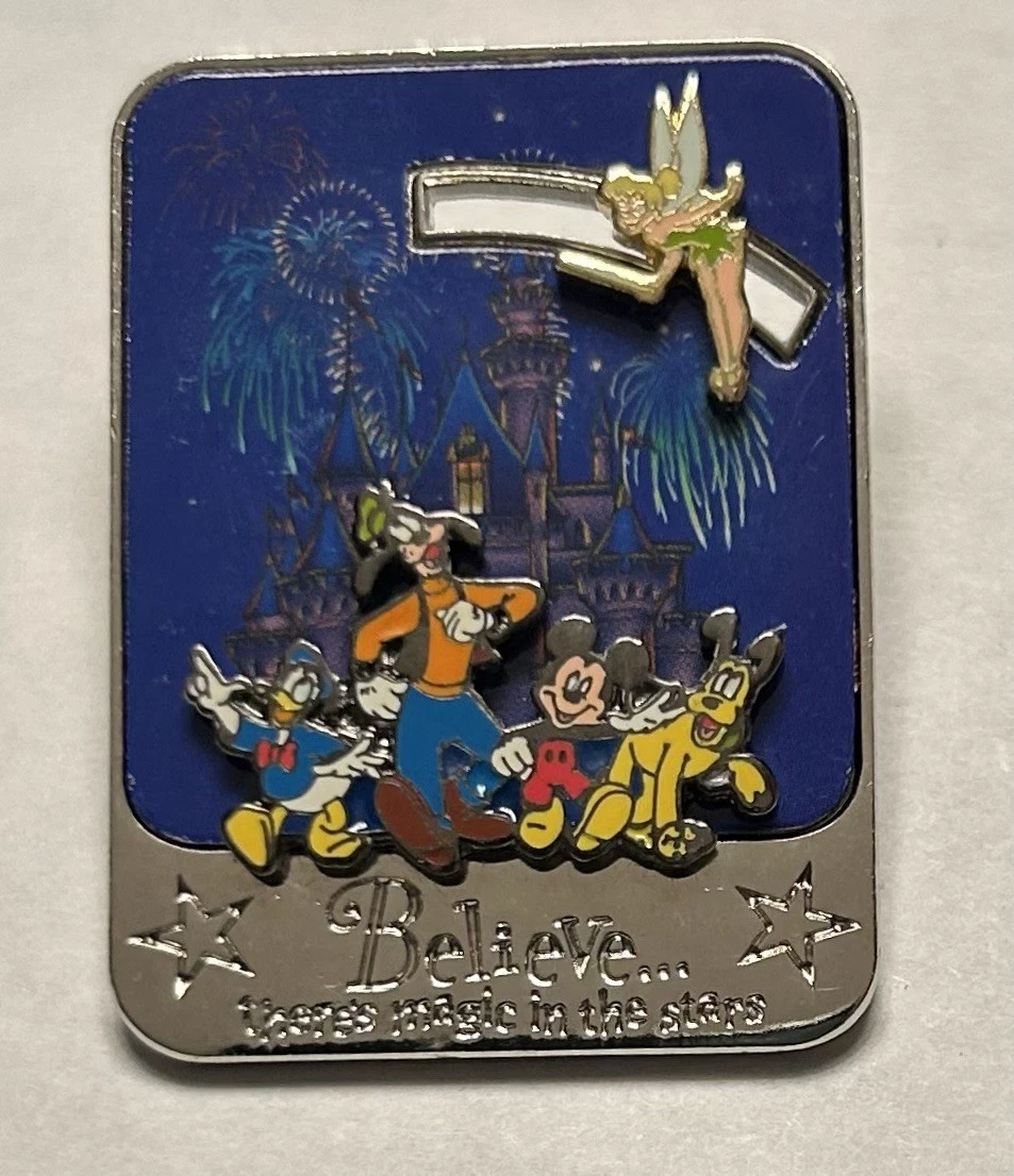 Disneyland - Believe There's Magic in the Stars -Tinker Bell Mickey Slider Pin