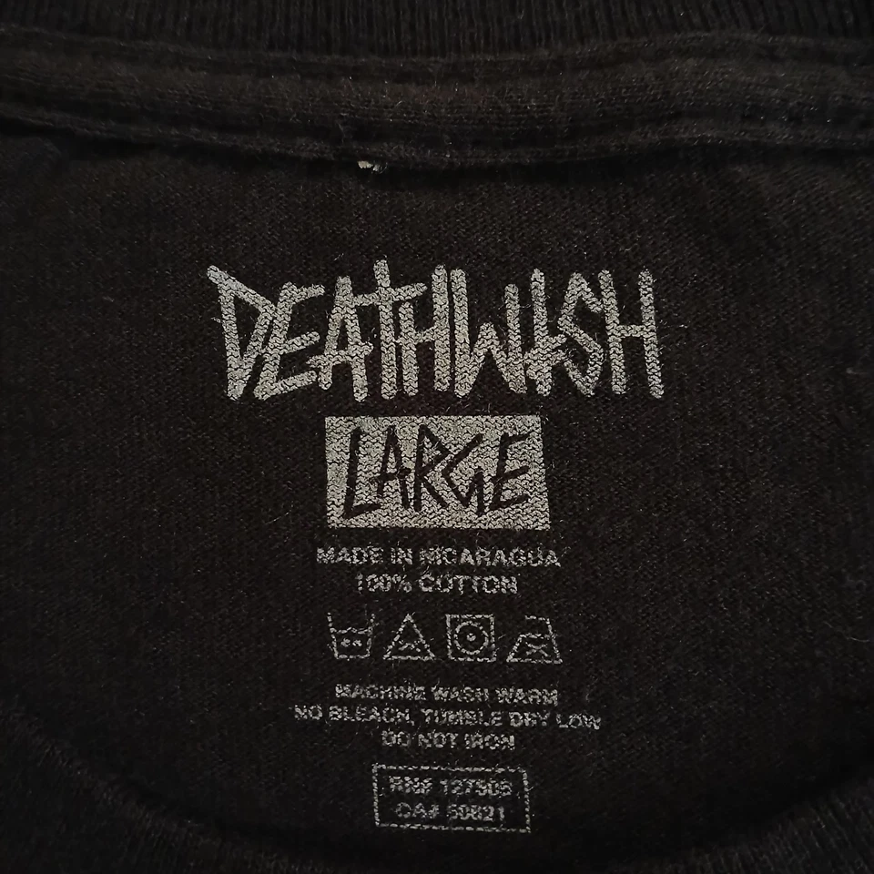 Deathwish Skateboards T-Shirt Large Mens Black In Excellent Condition - Image 3 of 4