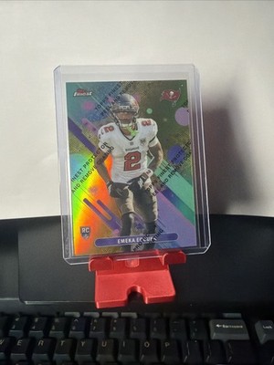 2025 Topps Finest - Common Emeka Egbuka #24 True Gold Refractor /50 (RC)