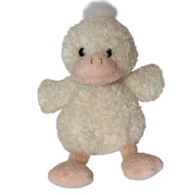 Prestige Baby Yellow Ducky Duck Plush Soft Silky Stuffed Rattle Duckie Floppy 9''