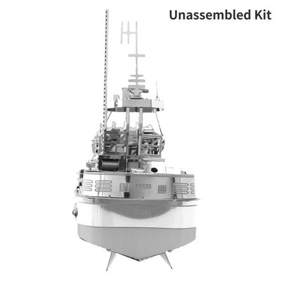 1/100 Metal Boat Ship Model DIY Lifeboat Kit Unassembled Kit Collection Gifts