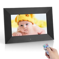 Digitaler Bilderrahmen HD IPS Bildschirm Foto Video Kalender USB SD 7 Zoll